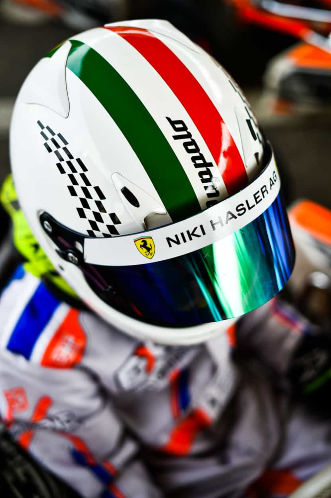 Elia Epifanio, 12 anni, vicecampione svizzero di Kart