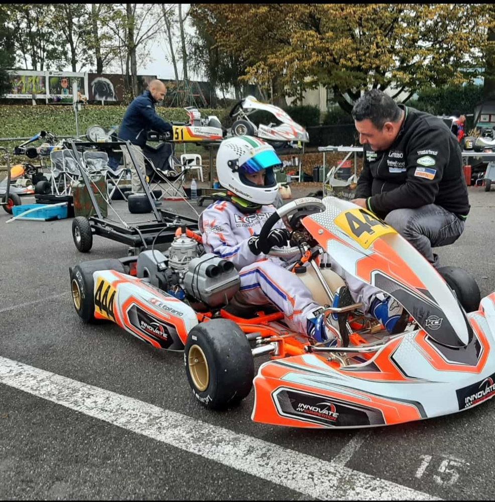 Elia Epifanio, 12 anni, vicecampione svizzero di Kart