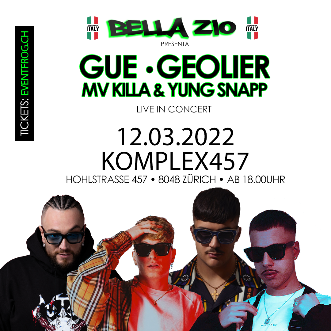 Bella Zio presenta GUE, Goelier, MV Killa, YUNG SNAPP