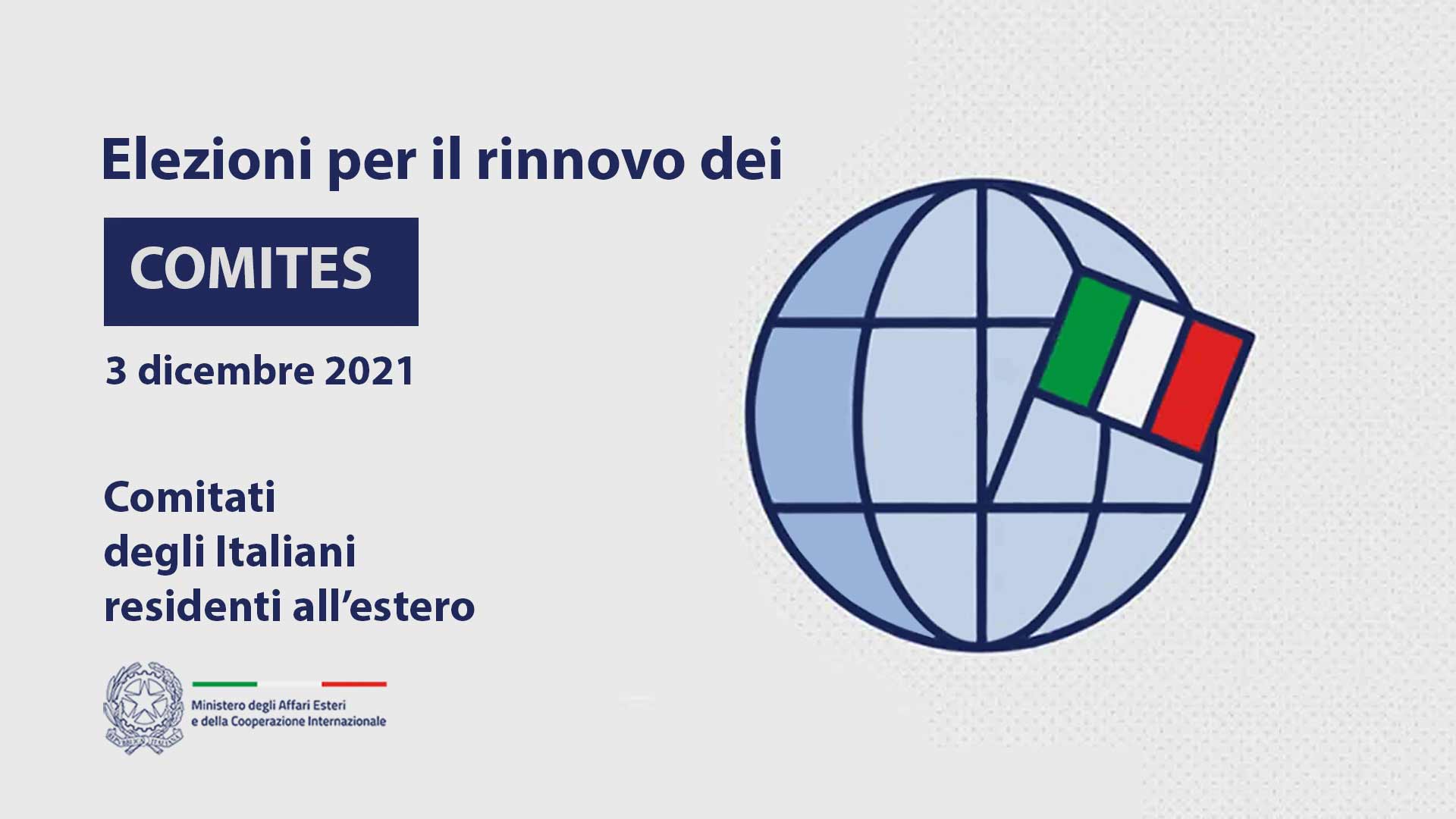 COMITES elections in Switzerland (Committees of Italians Abroad), 3 December 2021