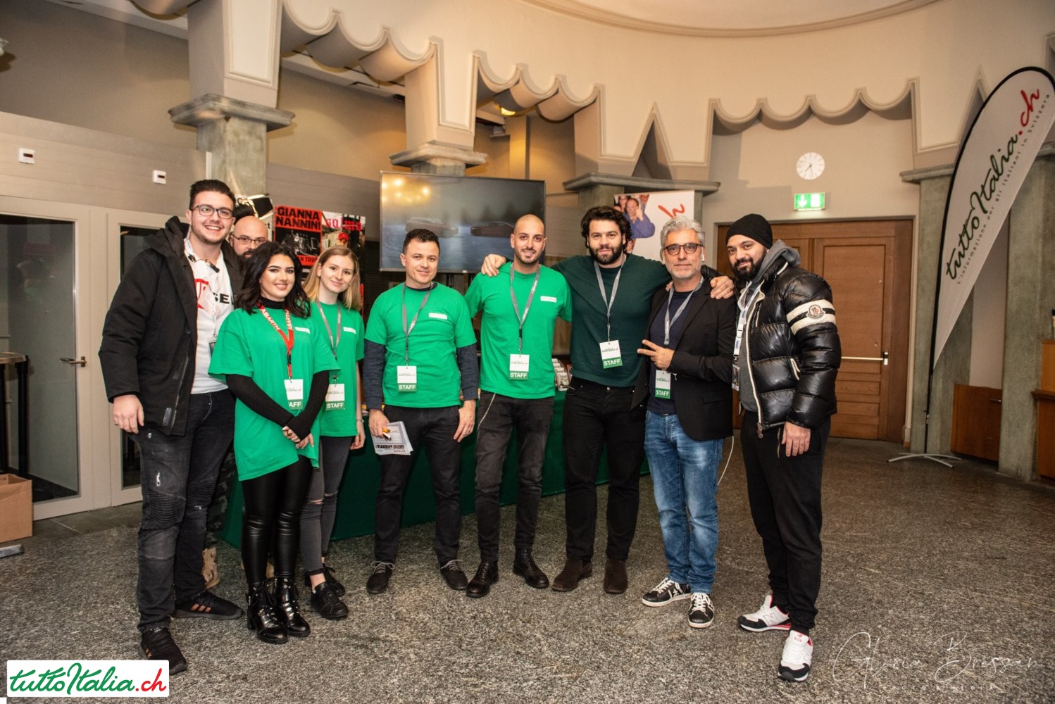 Team Tuttoitalia Pupo a Zurigo 12 gennaio 2020 al Volkshaus