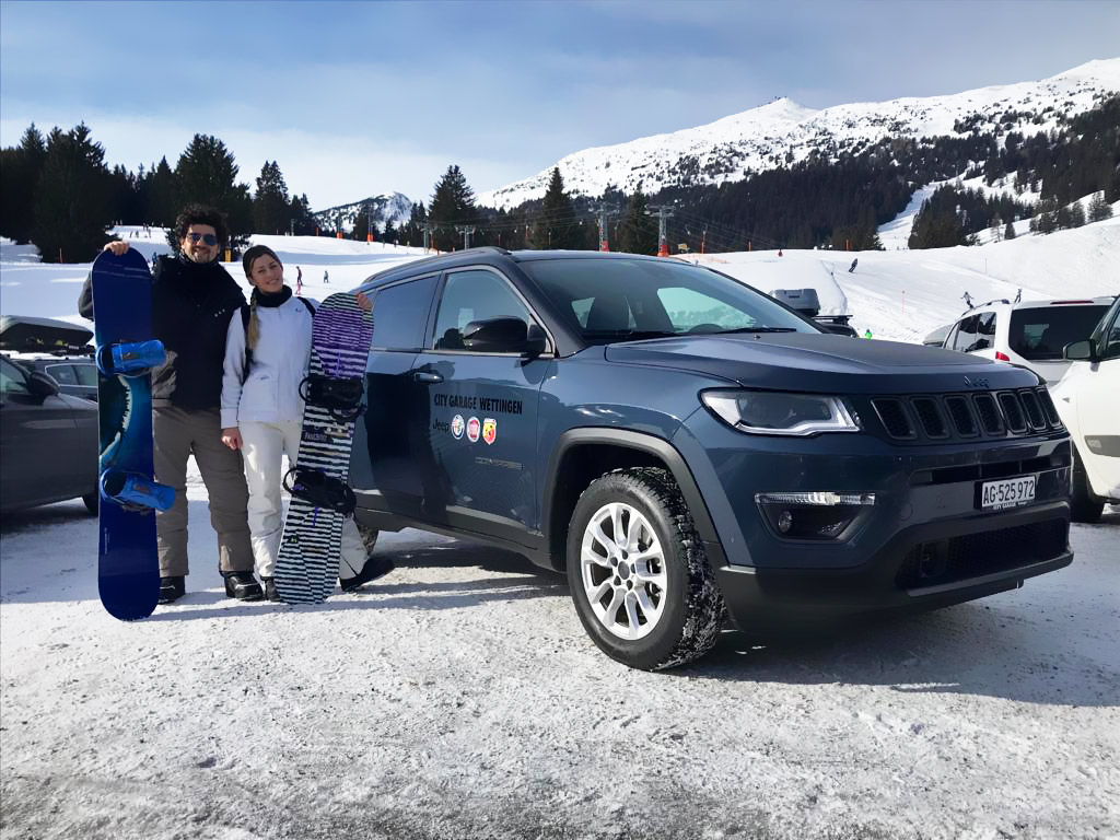 In Davos with the new Jeep Compass 4xe hybrid
