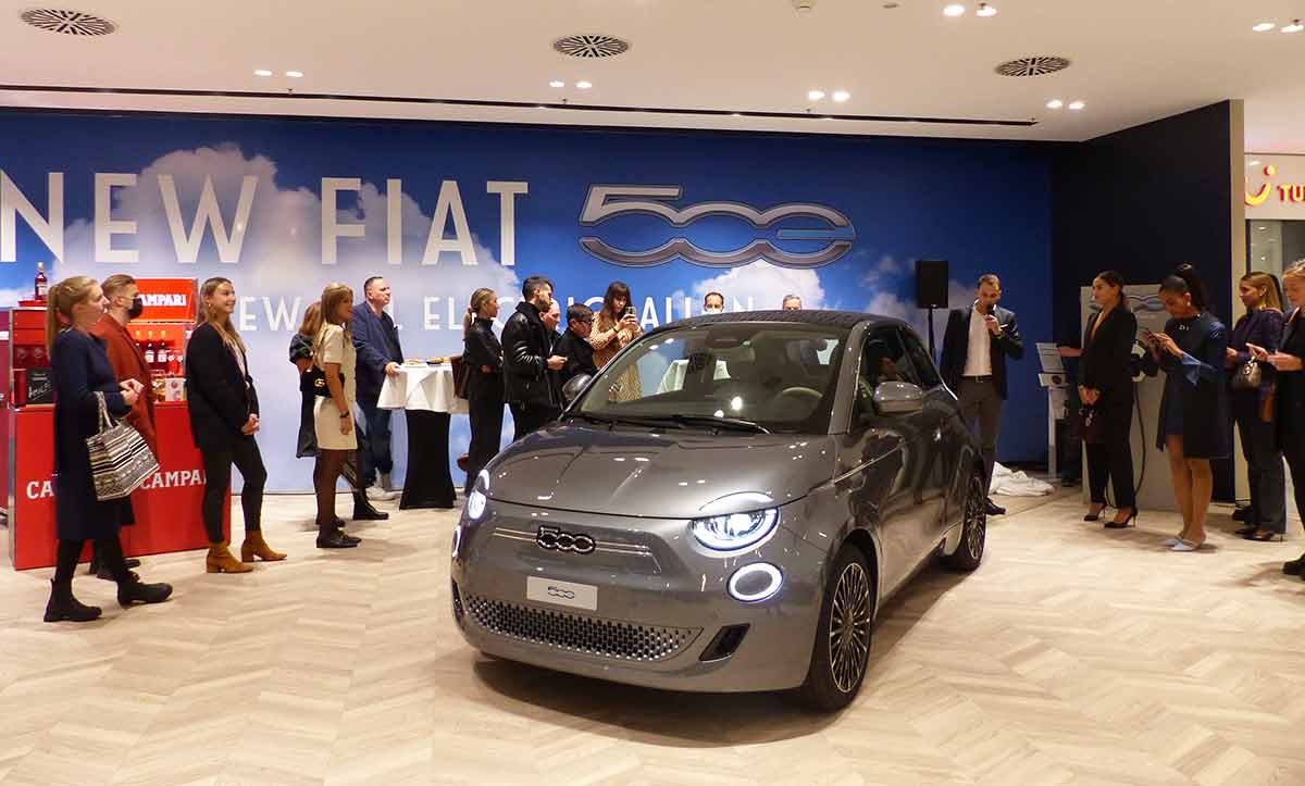 Casa 500: preview of the New Fiat 500 “La Prima” exclusively at Jelmoli