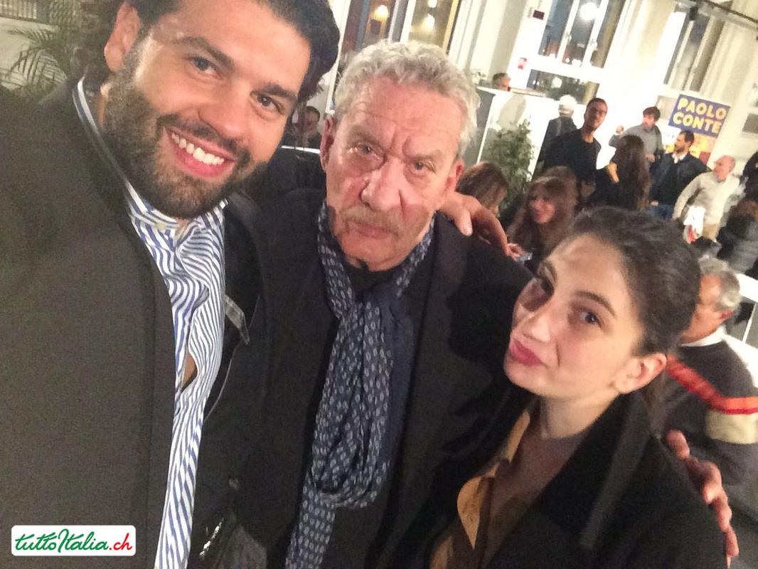 Cirano Tondi con Paolo Conte e Giulia Greco