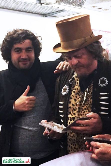Christian Rizzo incontra Zucchero a Zurigo