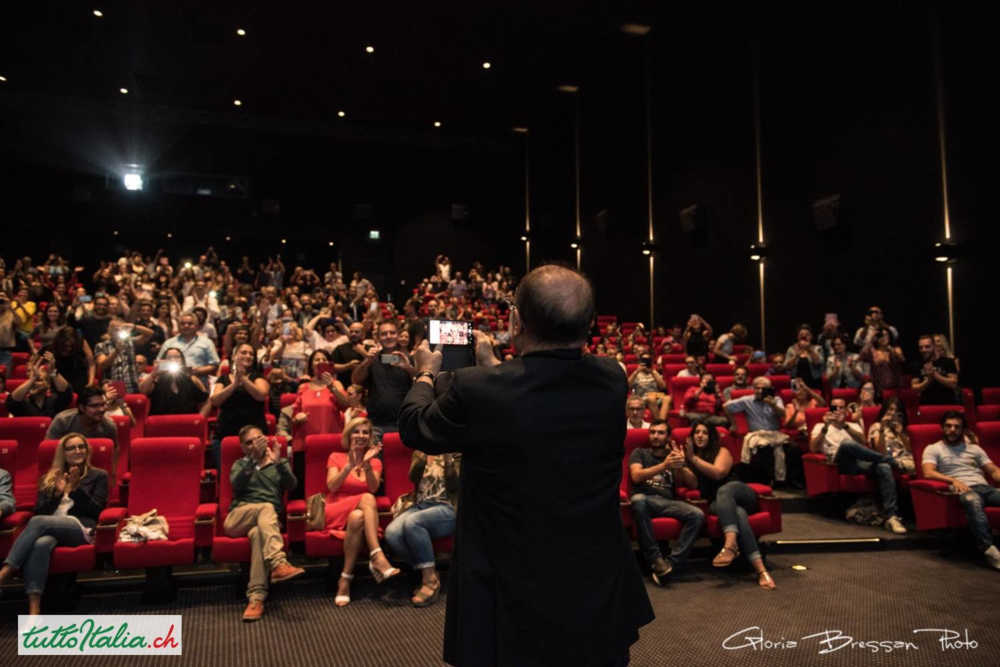 Carlo Verdone al cinema Pathé Zurigo Dietlikon con Tuttoitalia
