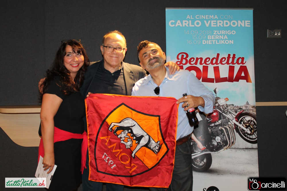 Carlo Verdone al cinema Pathé Zurigo Dietlikon con Tuttoitalia