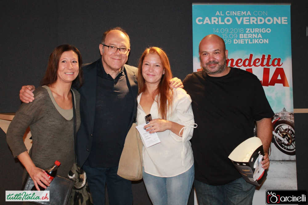 Carlo Verdone al cinema Pathé Zurigo Dietlikon con Tuttoitalia
