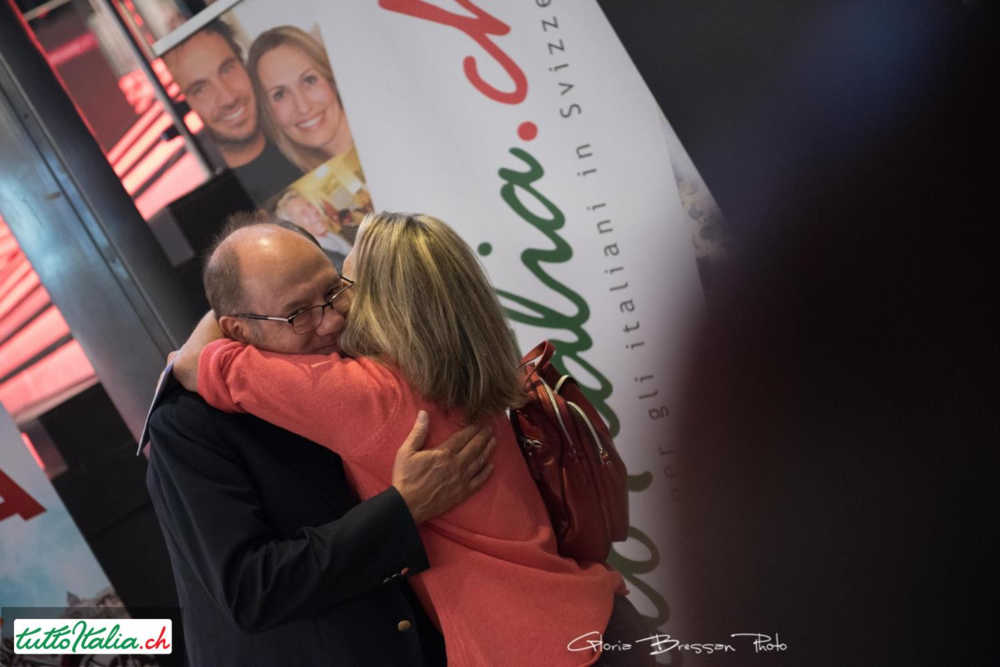 Carlo Verdone al cinema Pathé Zurigo Dietlikon con Tuttoitalia