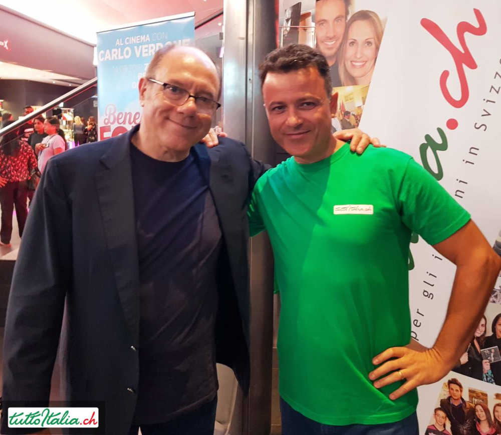 Carlo Verdone con Mauro Tondi