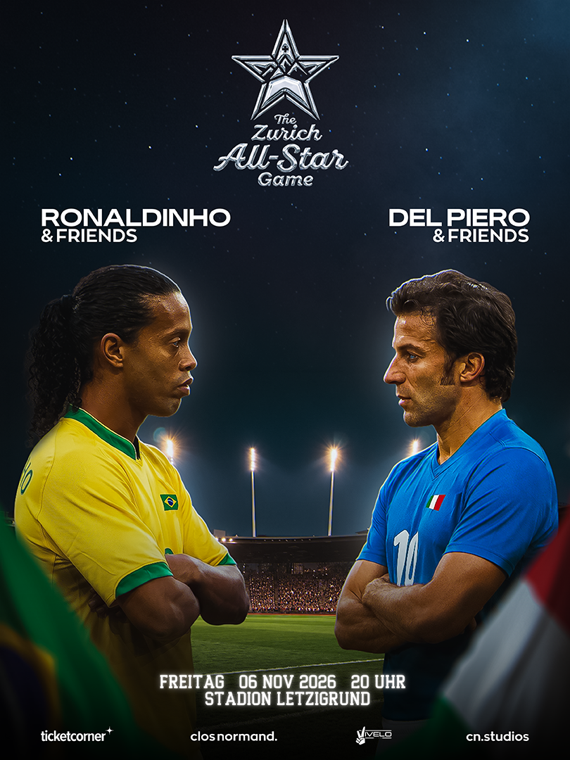 Del Piero gegen Ronaldinho im Letzigrund: der Fussball, der Generationen verbindet