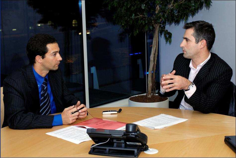 Il Dott. Graf durante l’intervista con Tuttoitalia al Bluewin Tower