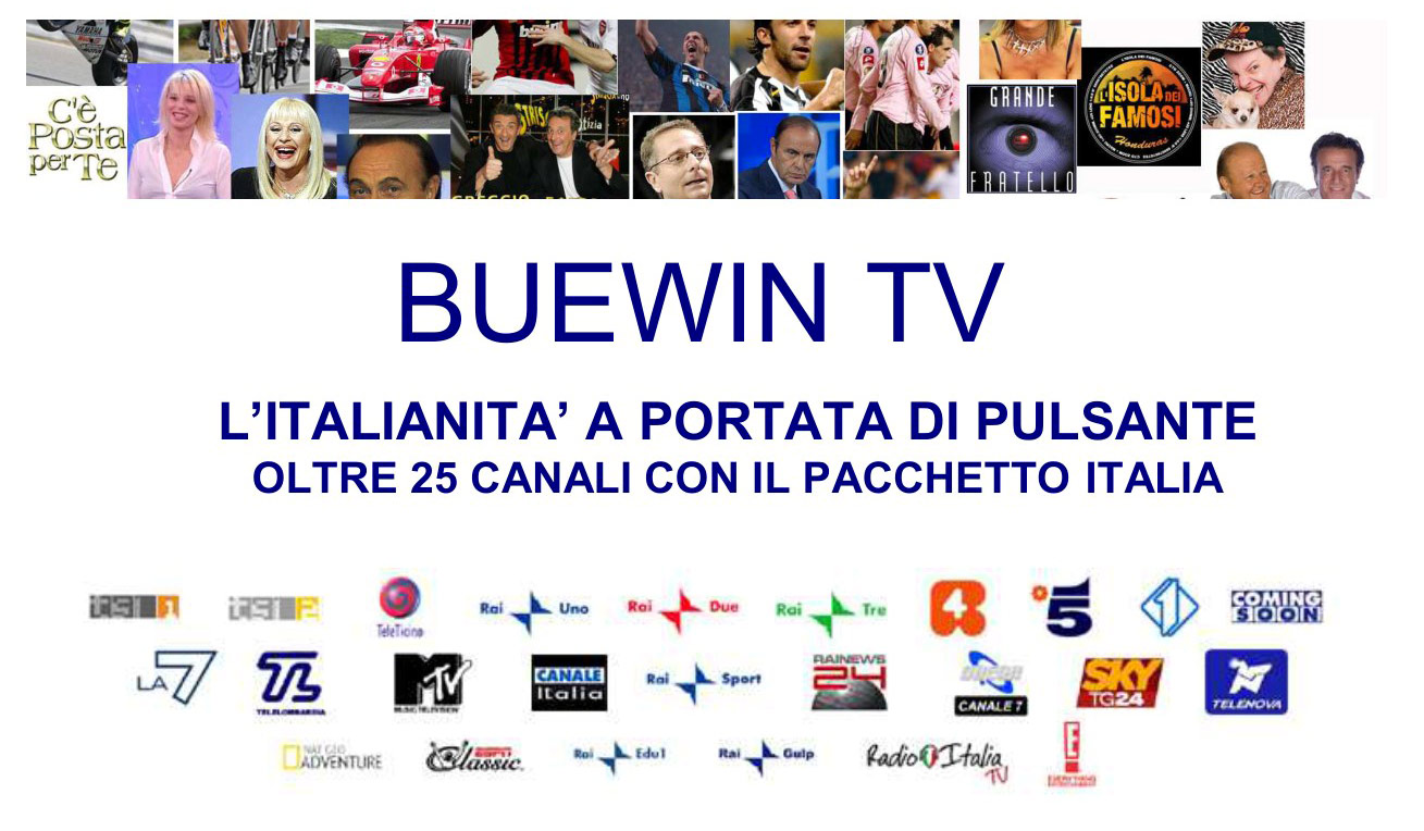 Bluewin TV: il pacchetto Italia porta il tricolore in Svizzera