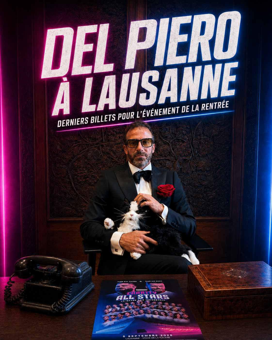 Del Piero al Charity All Stars di Losanna: due biglietti in palio su Tuttoitalia