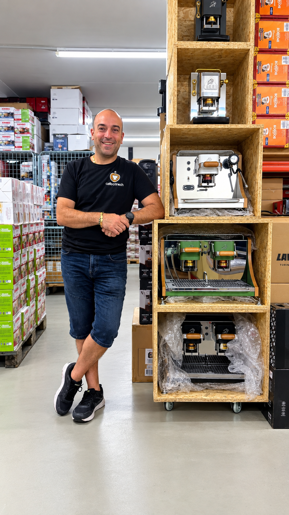 Macchine da caffè espresso professionali riparate da Caffeonline nello showroom di Dietikon