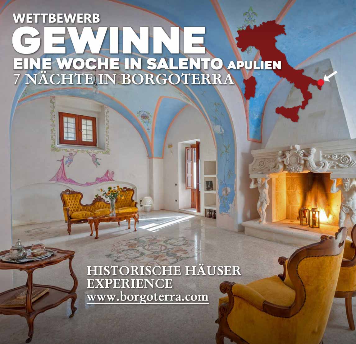 Du concert de Zucchero au cœur du Salento, le concours qui emmène l'heureux gagnant en vacances à Borgoterra.