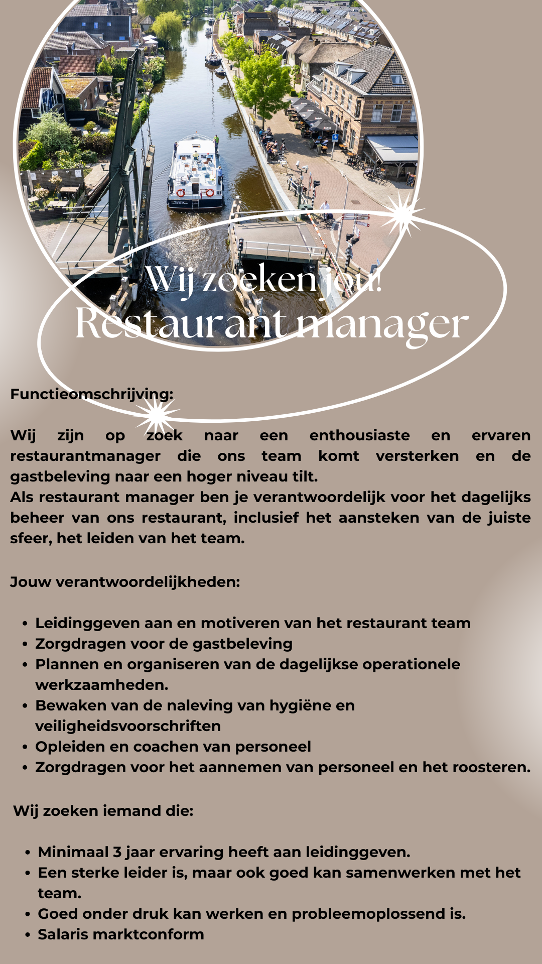 We zoeken jou!