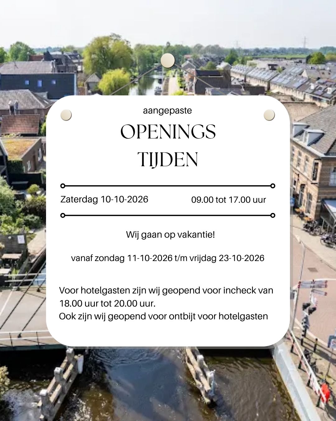 Openingstijden