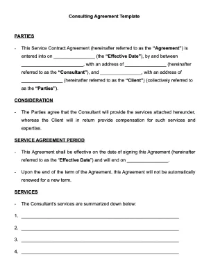 Consulting Agreement Template