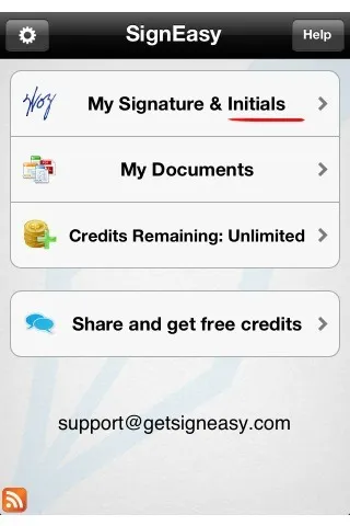 Signeasy - Handwritten Initials