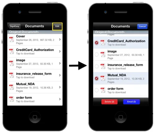 Signeasy easier file management