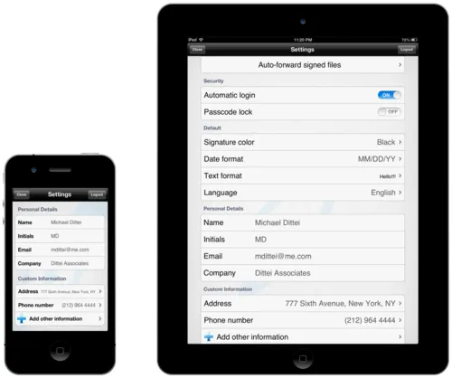 Signeasy - Seamless synchronization across all devices