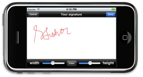 Signeasy - Change the color of your signature