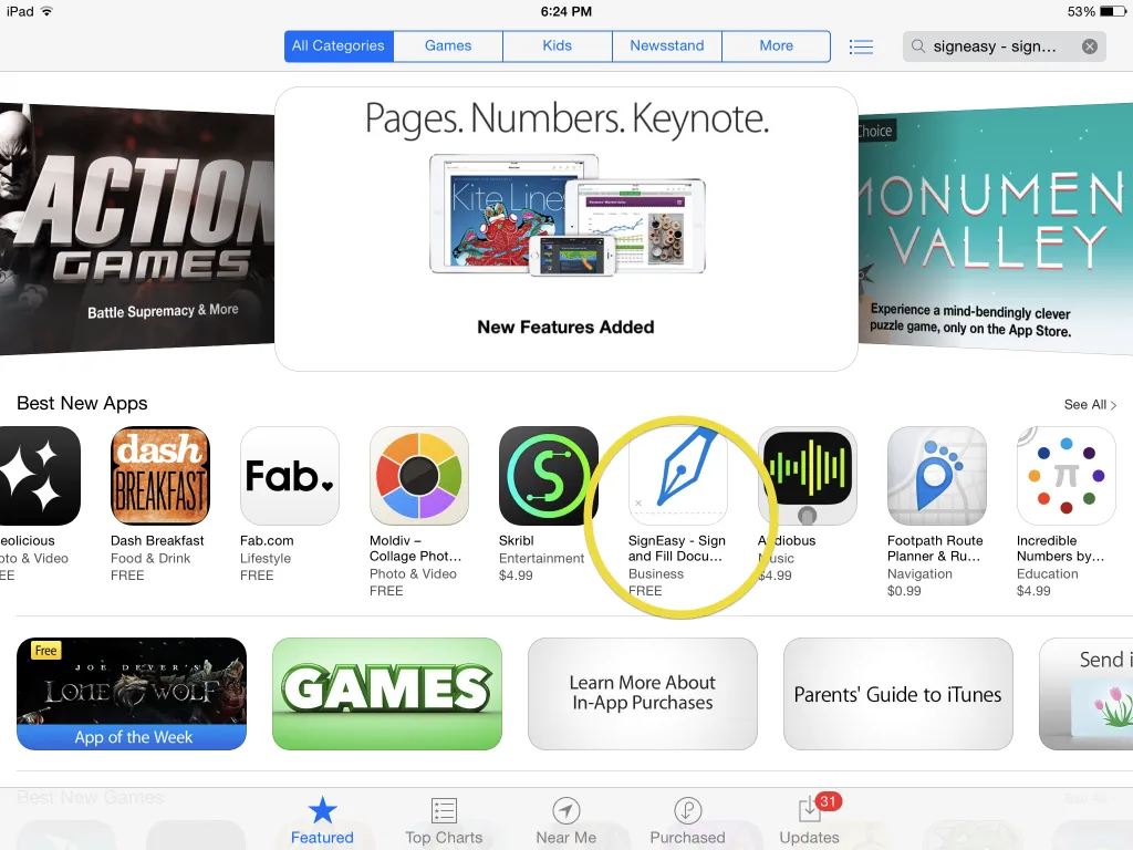 Signeasy Best New Apps on App Store