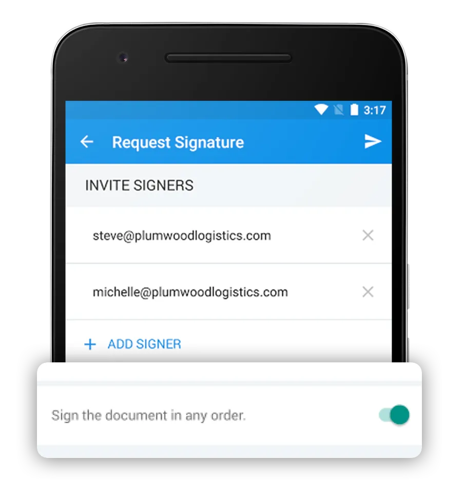 Nexus parallel signing