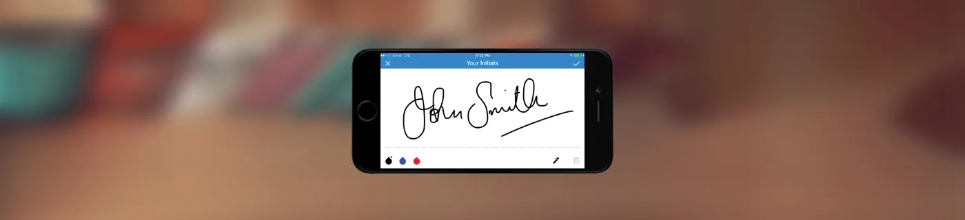 e-Signatures from Smartphones, A Life Changing Experience