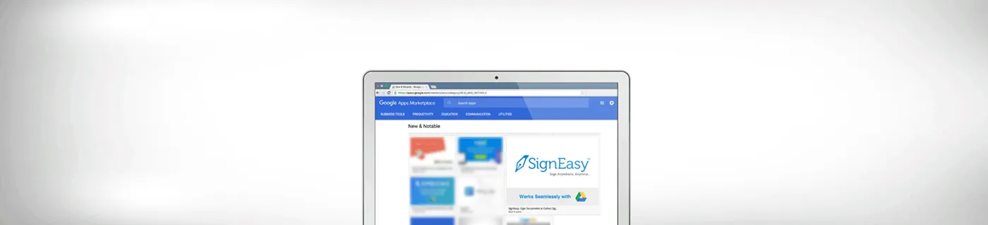 Signeasy featured by Google on the Google Apps Marketplace