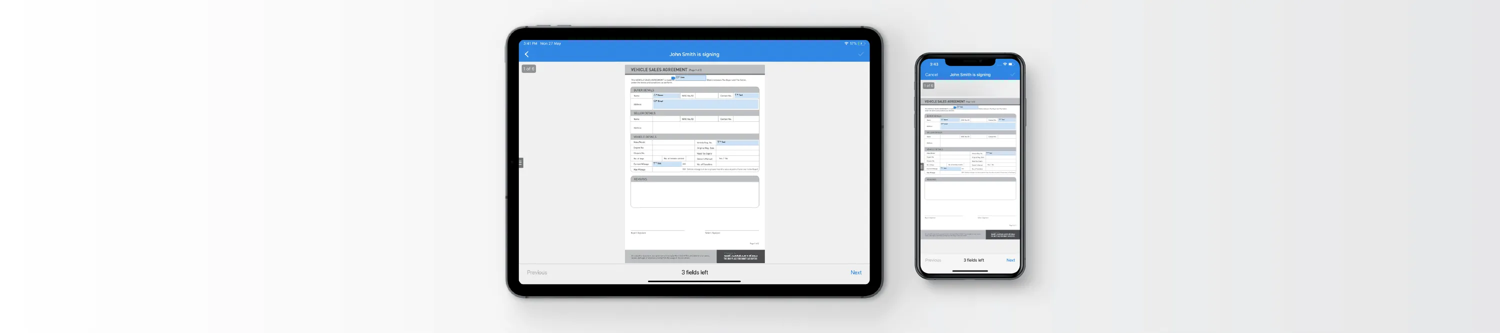 Introducing: In-person signing using templates