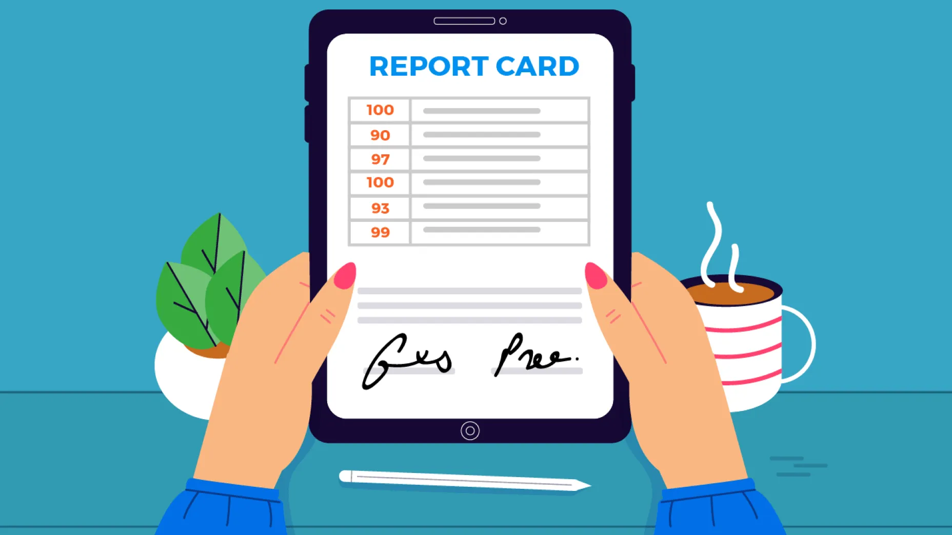 How to sign report cards online