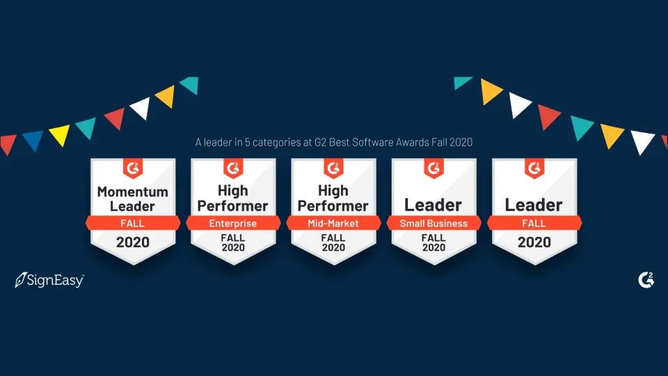 This just in: Signeasy ranks #1 on G2’s Momentum grid