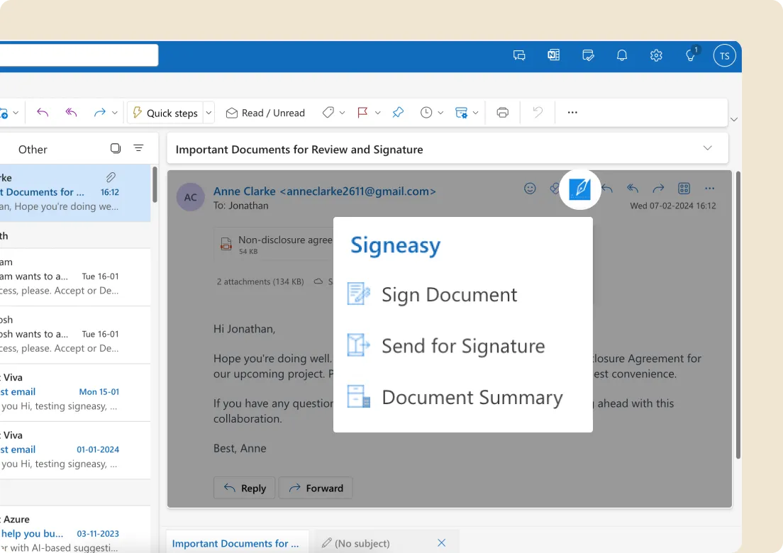 Save time with quick actions