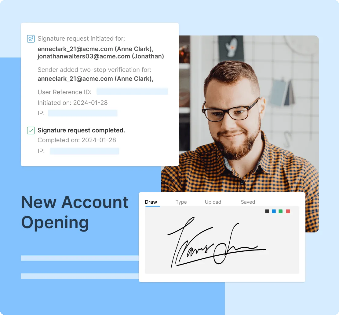 Simplify eSignatures and contracts for financial services