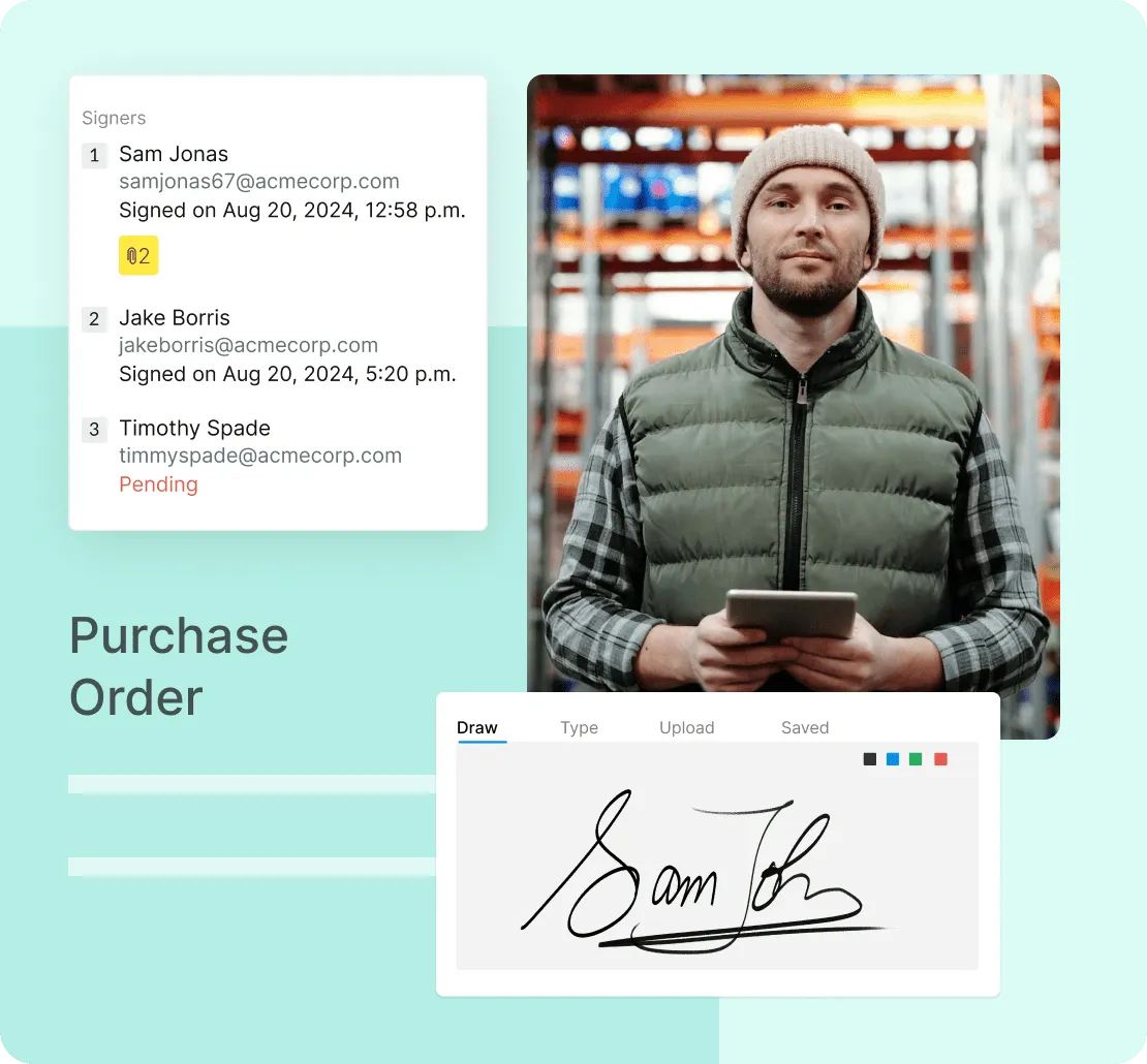 Faster approvals, less paperwork with eSignatures