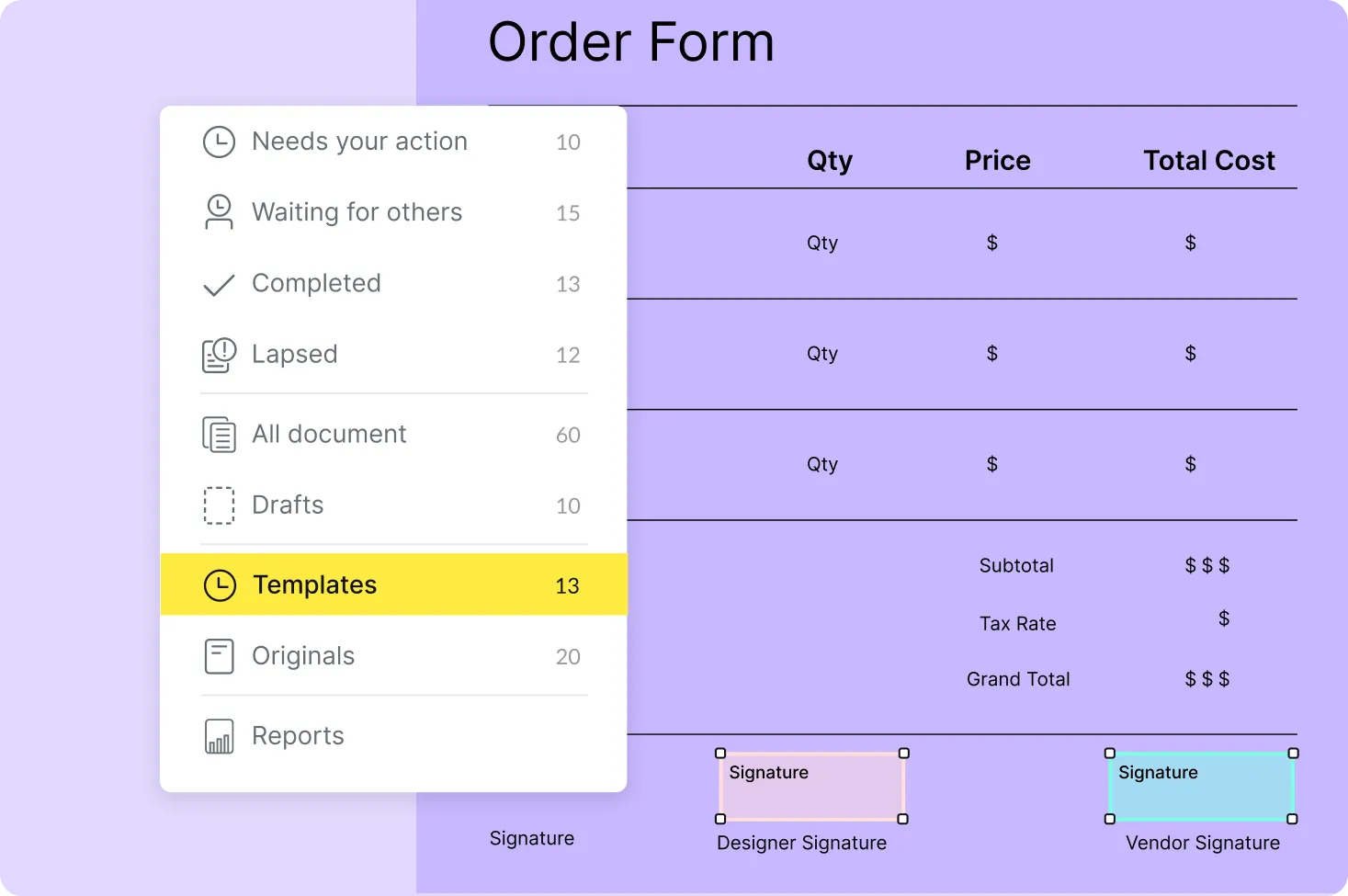 Create reusable templates for faster workflows