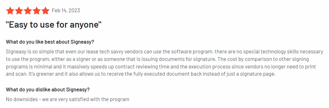 Manage contracts effectively with Signeasy
