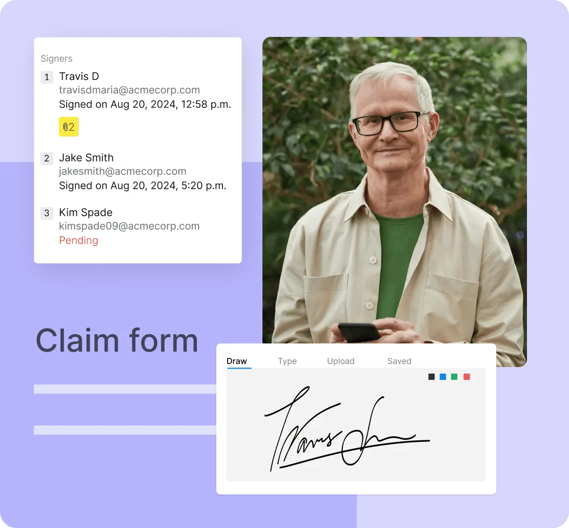 Seamless eSigning workflows for insurance providers 
