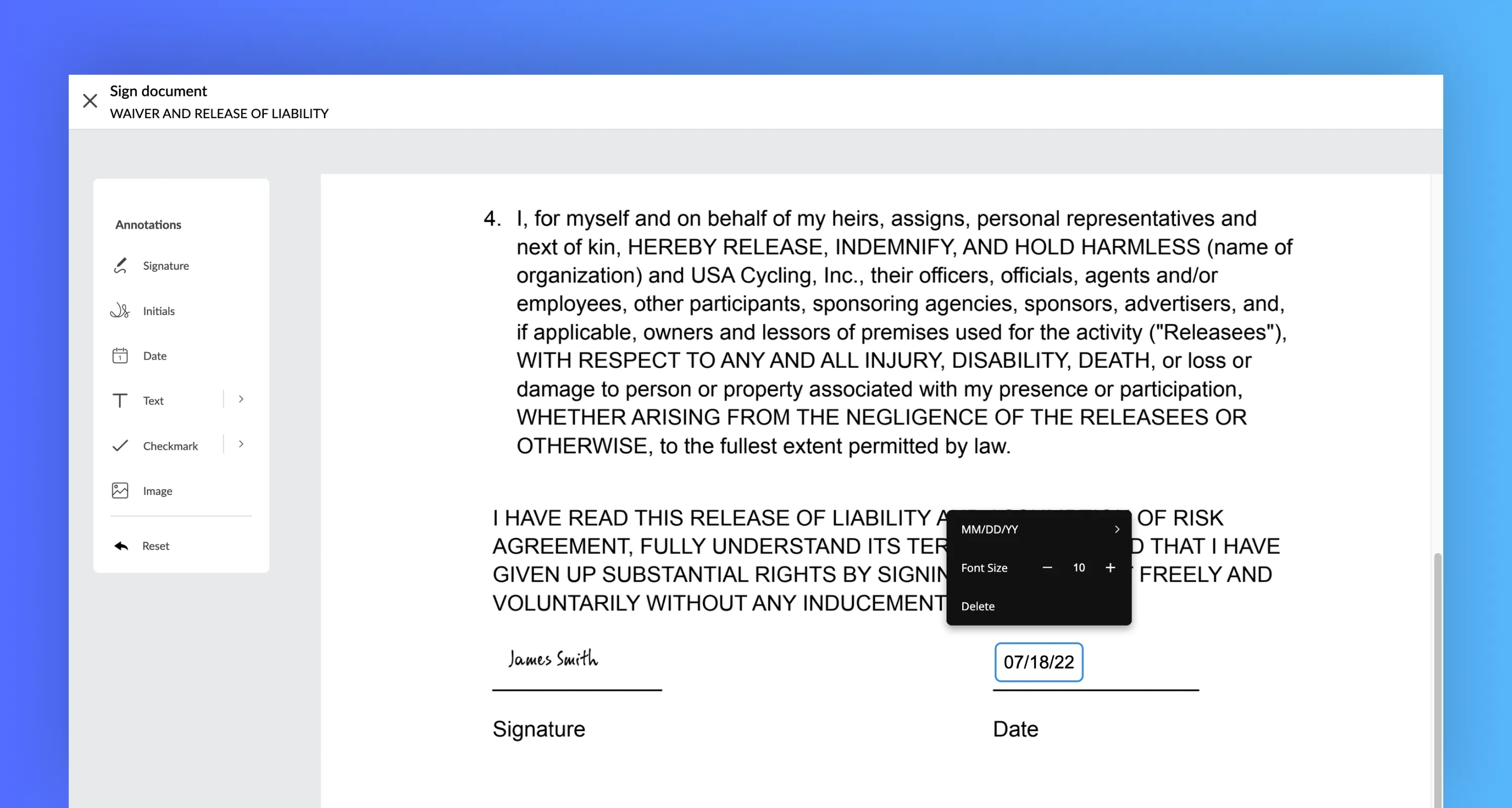 Add other fields on the Word document