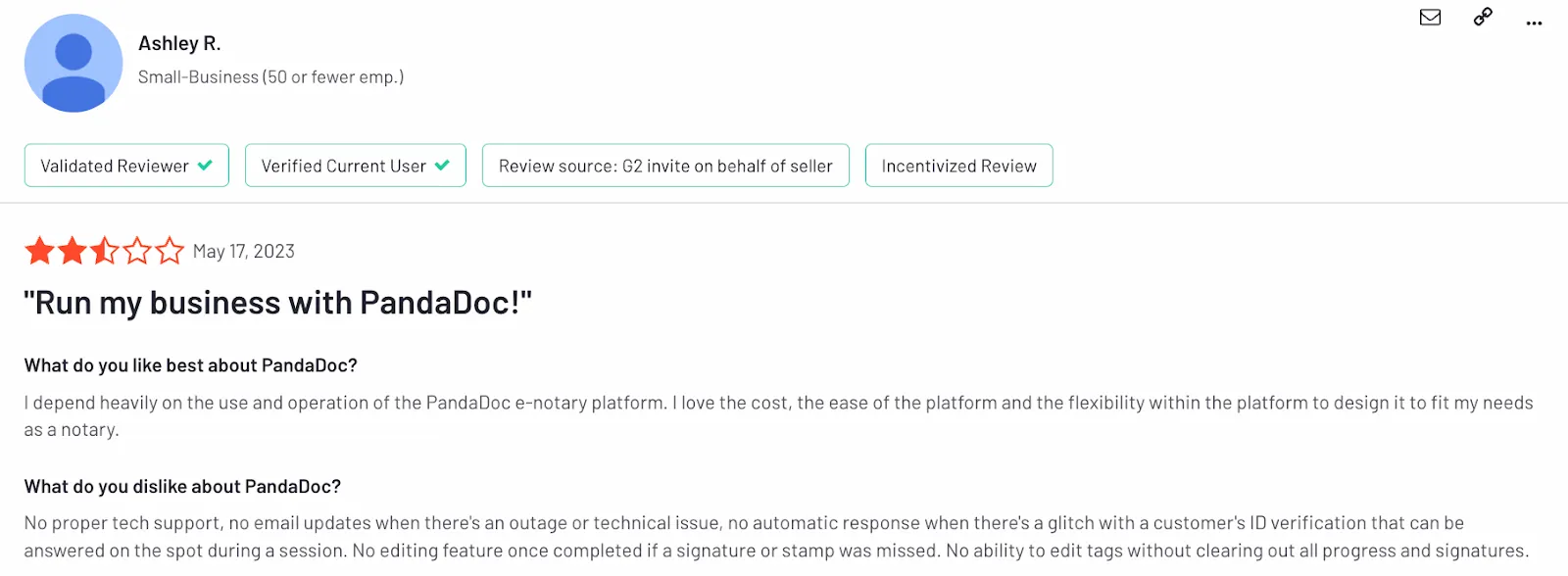 Technical and support limitations