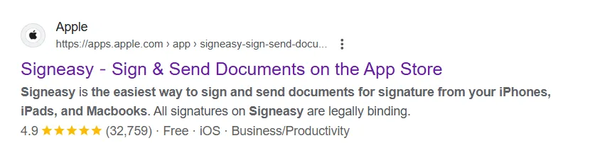 Signeasy on App Store