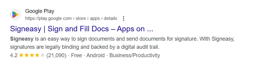 Signeasy on Google Play