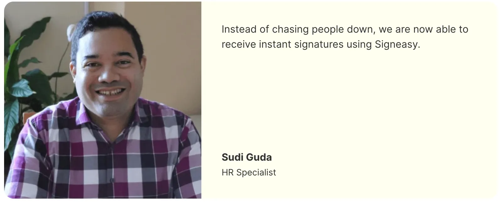 Signeasy testimonial