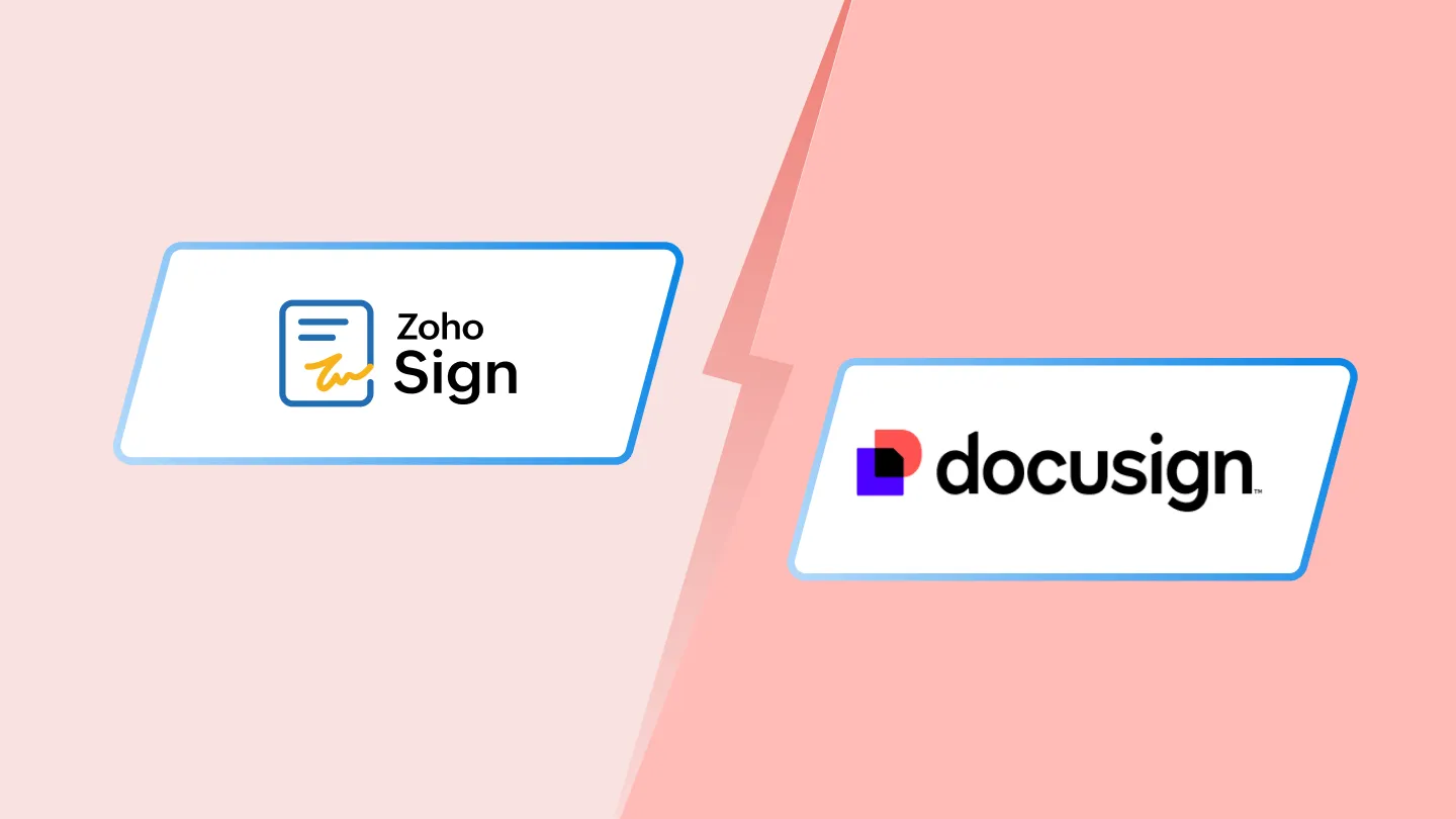 Zoho Sign vs Docusign