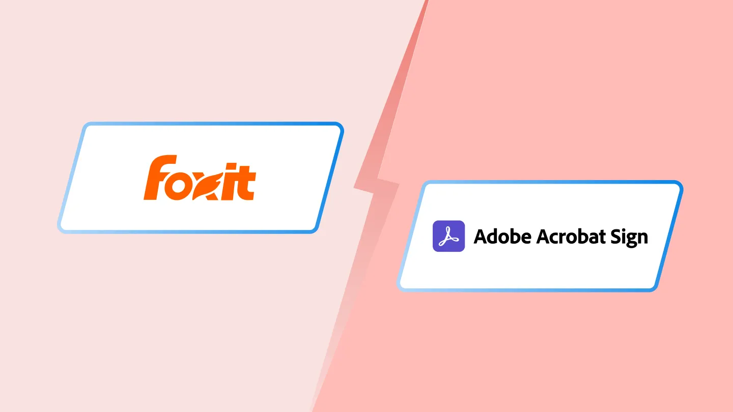 Foxit eSign vs Adobe Sign