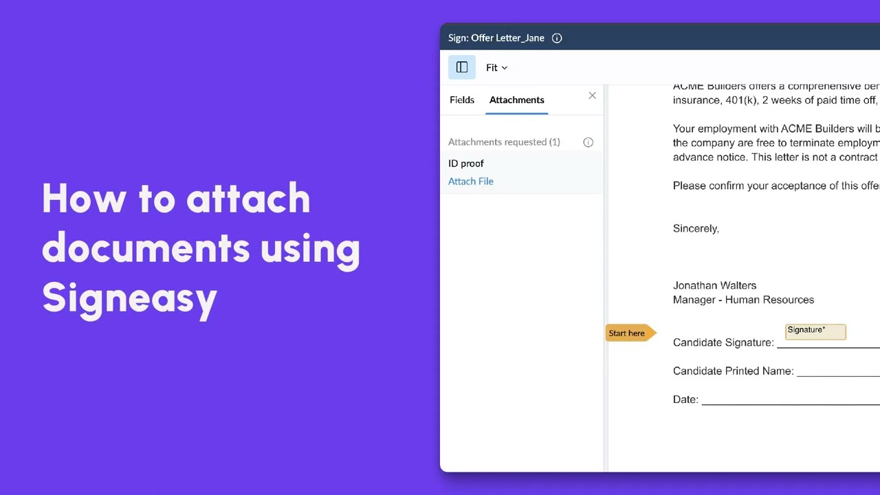 Signeasy: How to attach documents using Signeasy