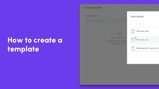 Signeasy: How to create a template