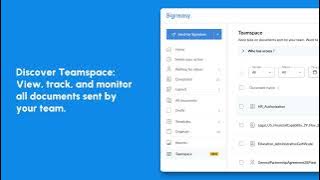 Discover Teamspace: View, track, and monitor your team's documents with Signeasy